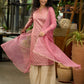 Graceful foxy pink banarsi sharara set - Dupatta Optional