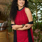Beautiful maroon chikankari halter neck Sharara Set - Dupatta Optional