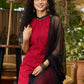 Beautiful maroon chikankari halter neck Sharara Set - Dupatta Optional
