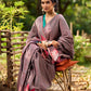 Contemporary Teal and Pink Striped Cotton Saree with Dual-Tone Effect and Hand Block Print Motifs