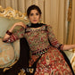 Contemporary folkloric ensemble featuring a petal cut block printed lehenga with mirror work accents  - Embroidered Dupatta Optional