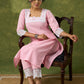 Subtle Baby Pink Cotton Kurta Embellished With Laces  - Pant Optional