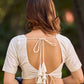 Classic Cotton Silk Ivory Blouse