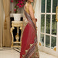 Graceful floral printed saree with intricate border, ideal for weddings and celebrations