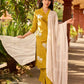 Timeless Mustard Cotton Silk Kurta with Graceful Chikankari Hand Embroidery