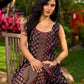 Handcrafted Ajrakh Cotton Paneled Sleeveless Dress with Traditional Prints &  Contrast Detailing