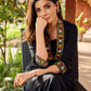 Traditional black rayon A-line kurta with traditional Kutch mirror work - pant optional