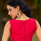 Deep Pink Cotton Silk Sleeveless Blouse