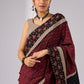 Elegant Ikat & Ajrakh fusion cotton saree