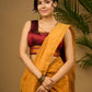 Stylist maroon khun sleeveless blouse - Optional Plain Saree