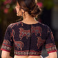 Black Cotton Pichwai Printed Ajrakh Blouse