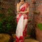 Pure silk masterpiece saree with statement fish patterns
