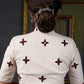 Beautiful off White Hand Embroidered Blouse
