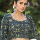 Classy Ajrakh Blouse with Highlighted with Gota Patti Lace