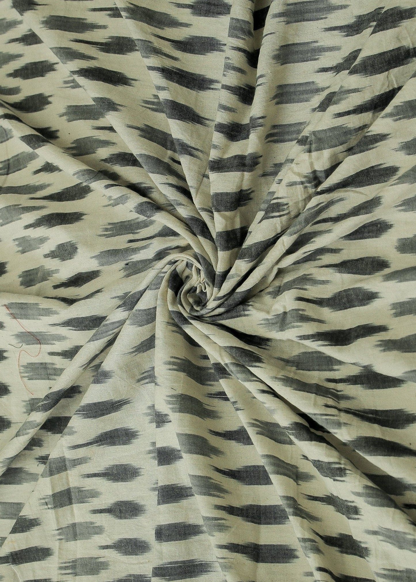 Classy Black & White  Ikat Cotton Fabric