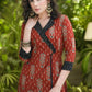 Stylish Cotton Printed Hand Embroidered Kurta -Pant Optional