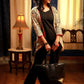 Madhubani printed layered jacket set with matching spaghetti top