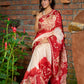 Pure silk masterpiece saree with statement fish patterns