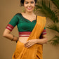 Traditional and evergreen green khun blouse - Optional Plain Saree