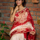 Pure silk masterpiece saree with statement fish patterns