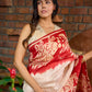 Pure silk masterpiece saree with statement fish patterns