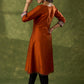 Exclusive Rust Kurta With Hand Painted Madhubani Yoke  - Pant Optional