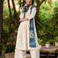 Classic Ivory Cotton Kurta with Subtle Gather Detailing