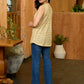 Pastel Flow Ochre Mul Cotton Sleeveless Waistcoat with Delicate Lace Accents
