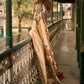 Golden Beige Art Silk Saree with Madhubani Inspired Border & Pallu