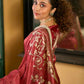 Deep Maroon Art Silk Saree with Traditional Floral Printed Pallu