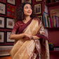 Deep Maroon Contemporary Printed Art Silk Saree