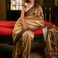 Golden Beige Art Silk Saree with Madhubani Inspired Border & Pallu