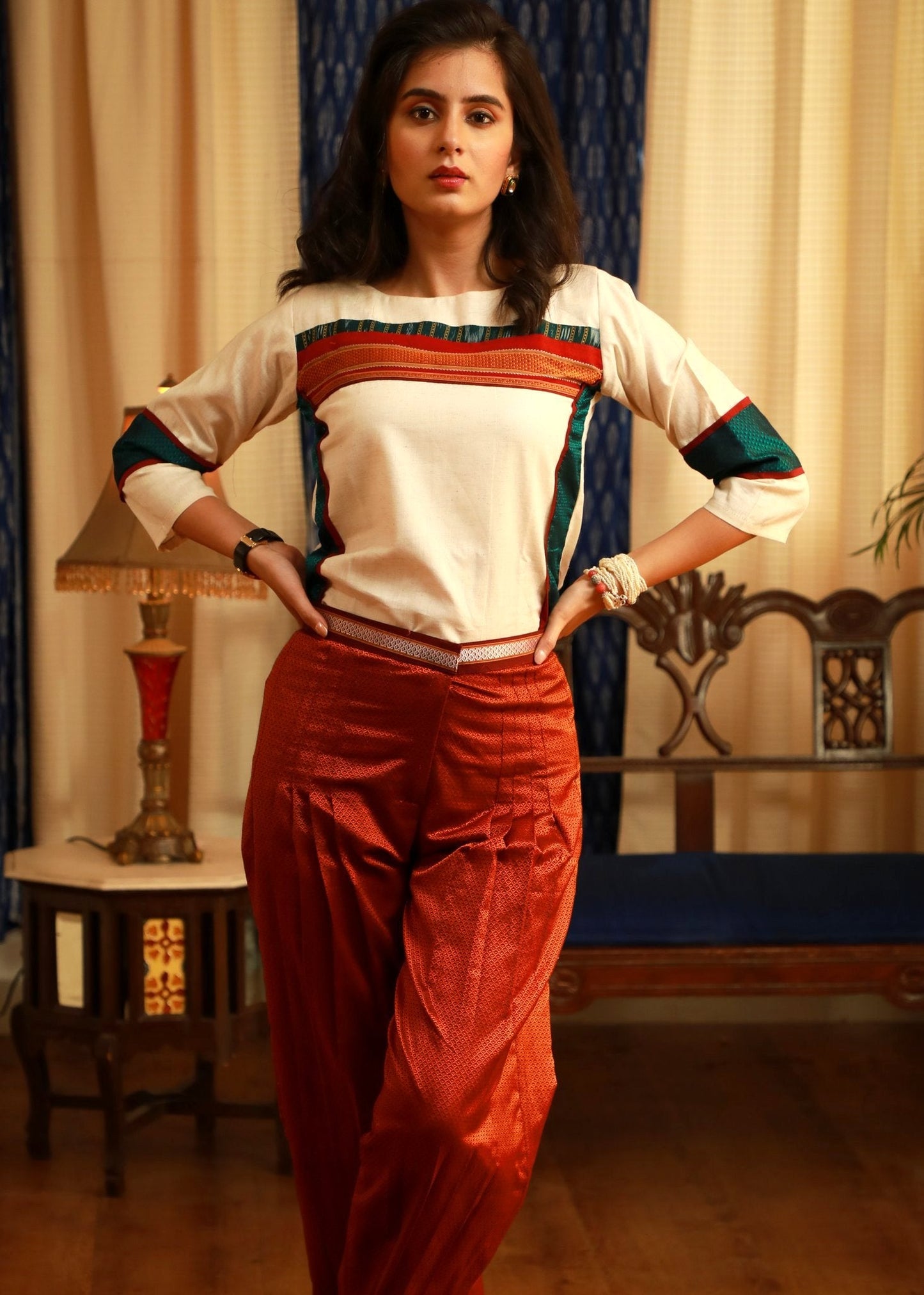 Sujatraâ€™s Arabian night look Casual evening top