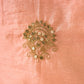 Graceful Peach-Green Combination Chanderi Kurta with Fine Embroidery