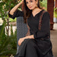 Stylish cotton printed kurta with contrast detailing and smart pocket-pant optional