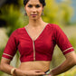 Striking Black Modal Saree with Hand-Painted Madhubani Pallu & Maroon-Blue Border