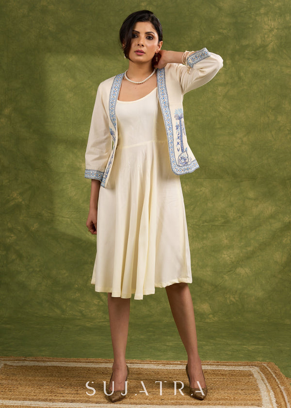 Pure Mal cotton dress with shrug 💕