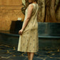 Loom and Layer Off White Jamdani Wrap Dress
