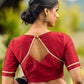 Striking Black Modal Saree with Hand-Painted Madhubani Pallu & Maroon-Blue Border