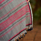 Poised Grey Cotton Saree with Classic Hand Block Printed Borders