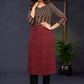 Elegant-Maroon-Cotton-Ikat-And-Ajrakh-Combination-Kurta--Pant-Optional