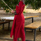 Classic Maroon Cotton Kurta Featuring Subtle Ajrakh Accents