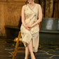 Loom and Layer Off White Jamdani Wrap Dress