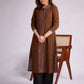Ajrakh Aura Brown Cotton Kurta