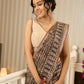 Rustic charm woven in earthy tones—hand block printed kota saree