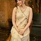 Loom and Layer Off White Jamdani Wrap Dress