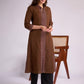 Ajrakh Aura Brown Cotton Kurta