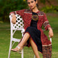 Handcrafted Black Rayon Dress Adorned with Traditional Warli Painting - Jacket Optional