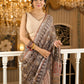 Rustic charm woven in earthy tones—hand block printed kota saree