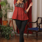 Stylish Ajrakh combination maroon Top
